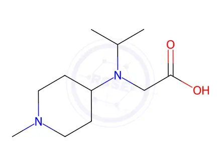 Chemical structure of 2-(Isopropyl(1-methylpiperidin-4-yl)amino)acetic acid