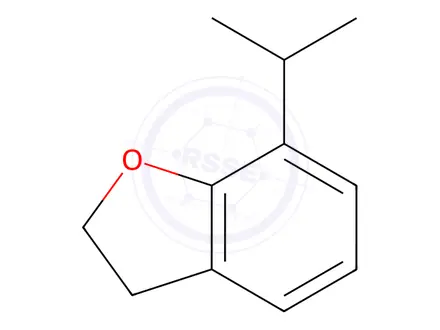 Chemical structure of Benzofuran,2,3-dihydro-7-(1-methylethyl)-(9CI)