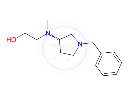 Chemical structure of 2-((1-Benzylpyrrolidin-3-yl)(methyl)amino)ethanol