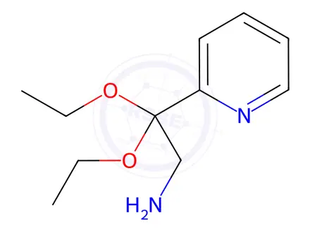 Chemical structure of 2,2-Diethoxy-2-pyridin-2-yl-ethylamine dihydrochloride