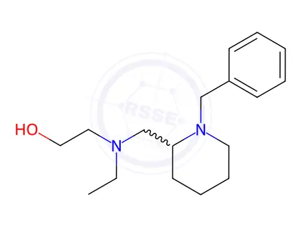 Chemical structure of 2-(((1-Benzylpiperidin-2-yl)methyl)(ethyl)amino)ethanol