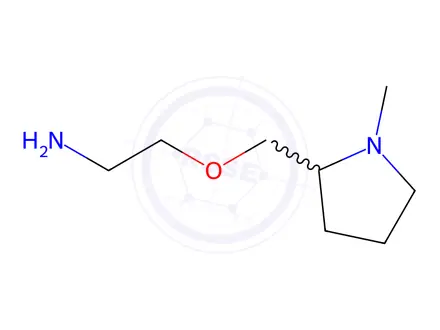 Chemical structure of 2-((1-Methylpyrrolidin-2-yl)methoxy)ethanamine