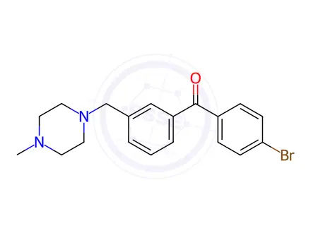 Chemical structure of 4'-Bromo-3-(4-methylpiperazinomethyl) benzophenone