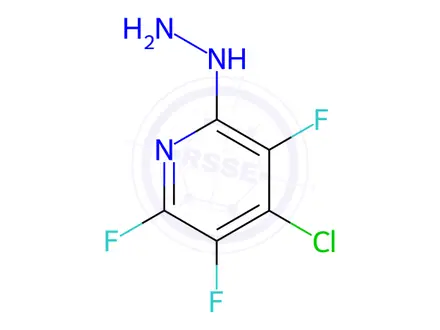 Chemical structure of 4-Chloro-2,3,5-trifluoro-6-hydrazinopyridine