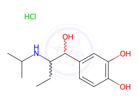 Chemical structure of Isoetharine HCl