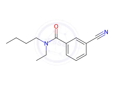 Chemical structure of n-Butyl-3-cyano-N-ethylbenzamide