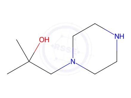 Chemical structure of 2-Methyl-1-(piperazin-1-yl)propan-2-ol Dihydrochloride