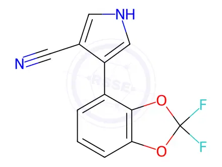 Chemical structure of Fludioxonil