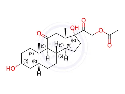 Chemical structure of Hydrocortisone Impurity 135
