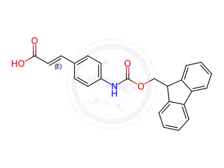 Chemical structure of (2e)-3-[4-({[(9h-fluoren-9-yl)methoxy]carbonyl}amino)phenyl]prop-2-enoic acid