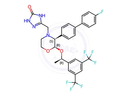 Chemical structure of Aprepitant EP Impurity C