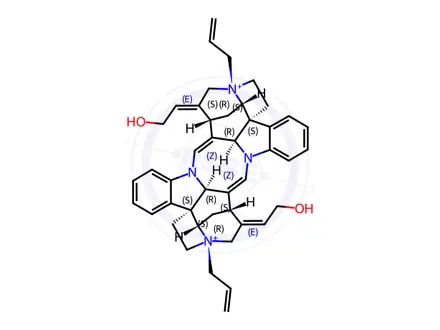 Chemical structure of Alcuronium Chloride Working Standard (Secondary Reference Standard)