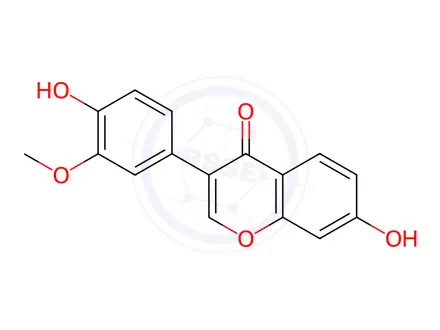 Chemical structure of 3'-Methoxydaidzein