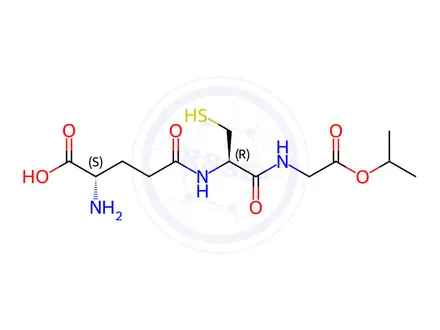 Chemical structure of Glutathione-monoisopropyl ester (reduced)