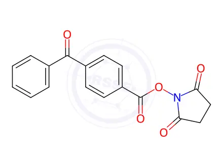 Chemical structure of 4-(N-Succinimidylcarboxy)benzophenone