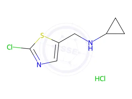 Chemical structure of N-((2-Chlorothiazol-5-yl)methyl)cyclopropanamine hydrochloride