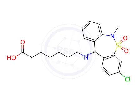 Chemical structure of Tianeptine Impurity 4(Tianeptine EP Impurity D)