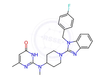 Chemical structure of Mizolastine Impurity 12