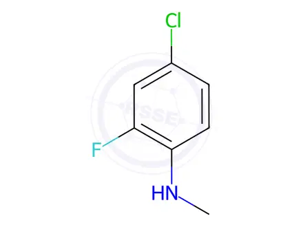 Chemical structure of 4-chloro-2-fluoro-N-methylaniline hydrochloride
