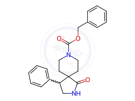 Chemical structure of Benzyl 1-oxo-4-phenyl-2,8-diazaspiro[4.5]decane-8-carboxylate