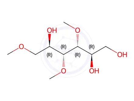 Chemical structure of D-Mannitol, 1,3,4-tri-O-methyl-