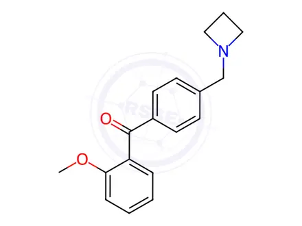 Chemical structure of 4'-Azetidinomethyl-2-methoxybenzophenone