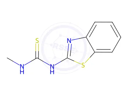 Chemical structure of Thiourea, N-2-benzothiazolyl-N-methyl-(9CI)