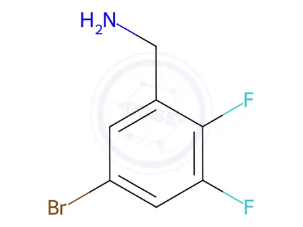Chemical structure of 5-Bromo-2,3-difluorobenzylamine