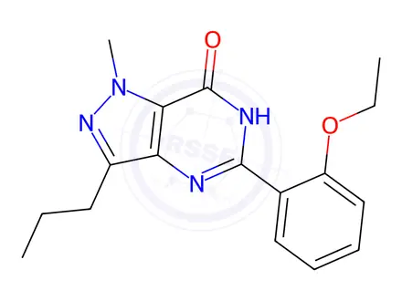Chemical structure of Sildenafil Impurity 1