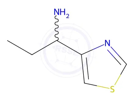 Chemical structure of 1-(Thiazol-4-yl)propan-1-amine dihydrochloride