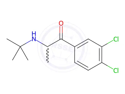 Chemical structure of Bupropion Impurity 10