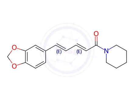 Chemical structure of (E,E)-Piperine