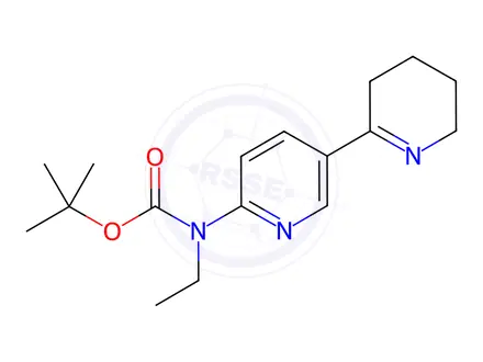 Chemical structure of tert-Butyl ethyl(3,4,5,6-tetrahydro-[2,3'-bipyridin]-6'-yl)carbamate