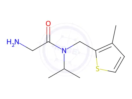 Chemical structure of 2-Amino-N-isopropyl-N-((3-methylthiophen-2-yl)methyl)acetamide