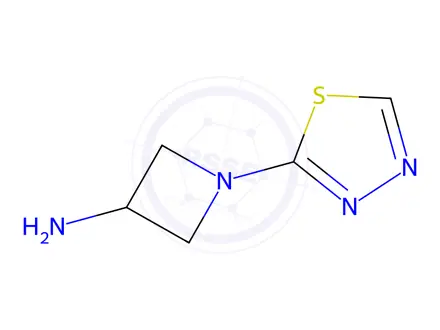 Chemical structure of 1-(1,3,4-Thiadiazol-2-yl)azetidin-3-aminehydrochloride