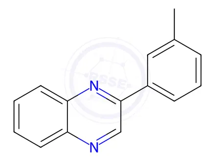 Chemical structure of Quinoxaline, 2-(3-methylphenyl)-