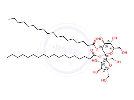 Chemical structure of Sucrose Impurity 38 (Saccharose Distearate)