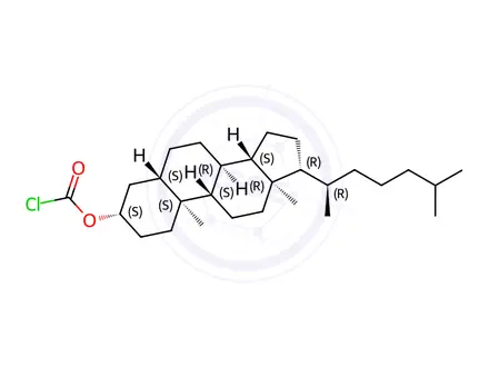 Chemical structure of Chloridocarbonic acid 5α-cholestan-3β-yl ester
