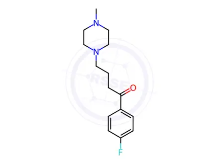 Chemical structure of 1-(4-Fluorophenyl)-4-(4-methylpiperazino)-1-butanone