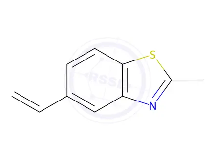 Chemical structure of Benzothiazole, 2-methyl-5-vinyl-(8CI)