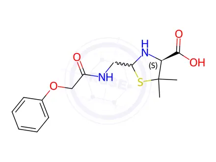 Chemical structure of Phenoxymethylpenicillin EP Impurity F