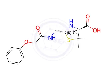 Chemical structure of Phenoxymethylpenicillin EP Impurity F (HCl Salt)