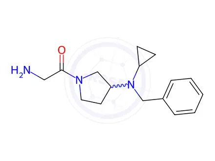 Chemical structure of 2-Amino-1-(3-(benzyl(cyclopropyl)amino)pyrrolidin-1-yl)ethanone