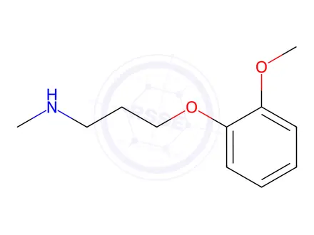 Chemical structure of [3-(2-Methoxy-phenoxy)-propyl]-methyl-amine