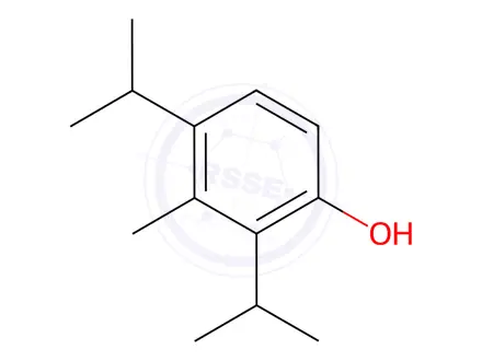 Chemical structure of 2,4-Diisopropyl-3-methylphenol
