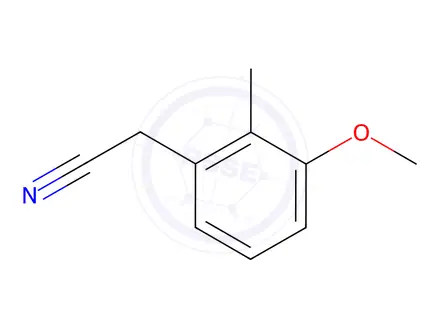 Chemical structure of 2-(3-methoxy-2-methylphenyl)acetonitrile