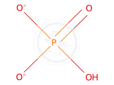 Chemical structure of Phosphoric acid, disodium salt, hydrate
