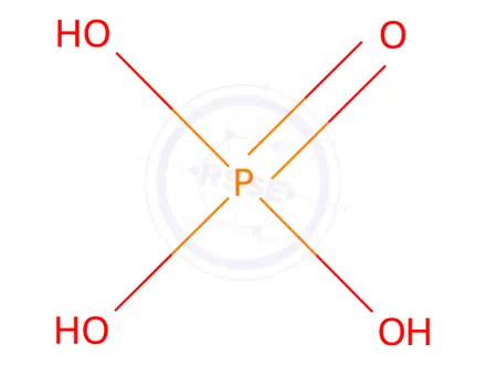 Chemical structure of Hydroxylamine, phosphate (3:1) (salt)