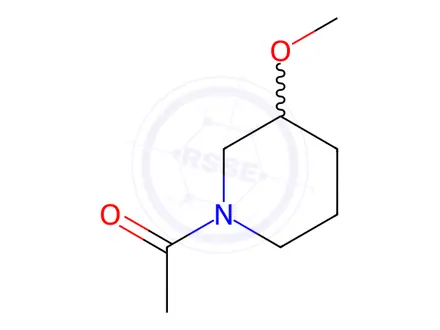 Chemical structure of Piperidine, 1-acetyl-3-methoxy-(7CI,8CI)