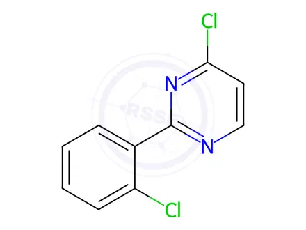 Chemical structure of 4-Chloro-2-(2-chlorophenyl)pyrimidine